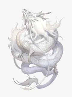 游戏原画白龙免抠