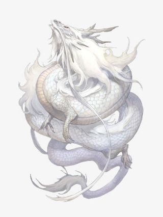游戏原画白龙免抠
