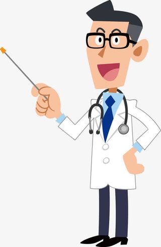 卡通医生元素免抠