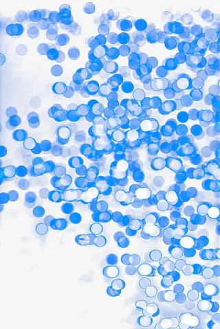 蓝色水面波光免抠