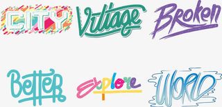 英文艺术字免费下载免抠