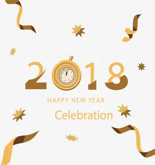 倒计时钟表艺术字免抠