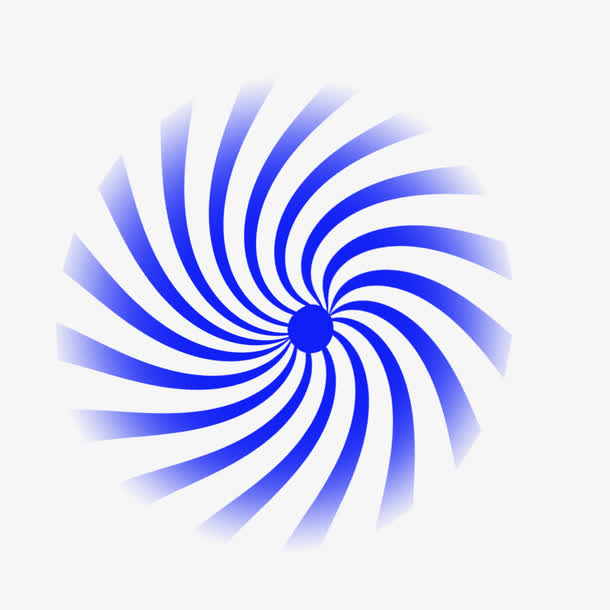 装饰图案蓝色放射光免抠
