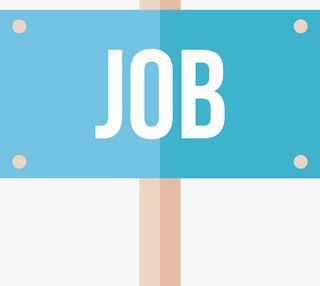 卡通木牌招募启事免抠