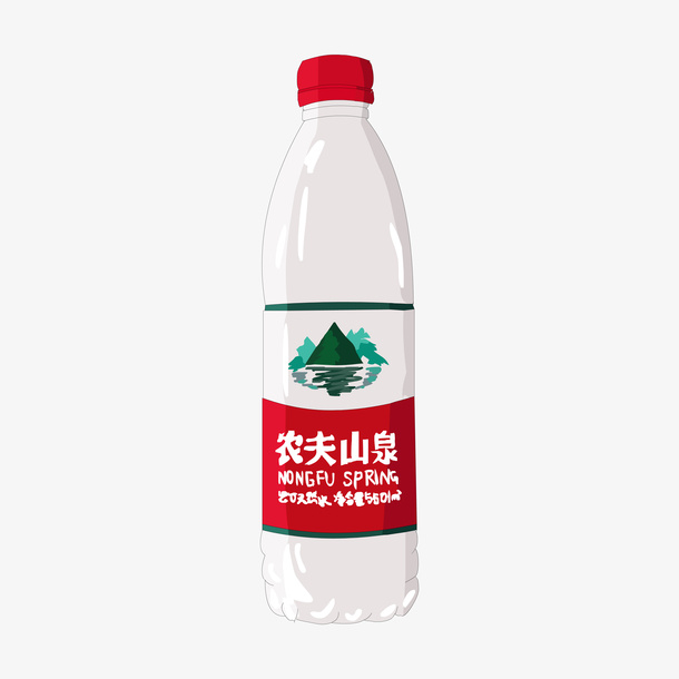 卡通手绘农夫山泉免抠