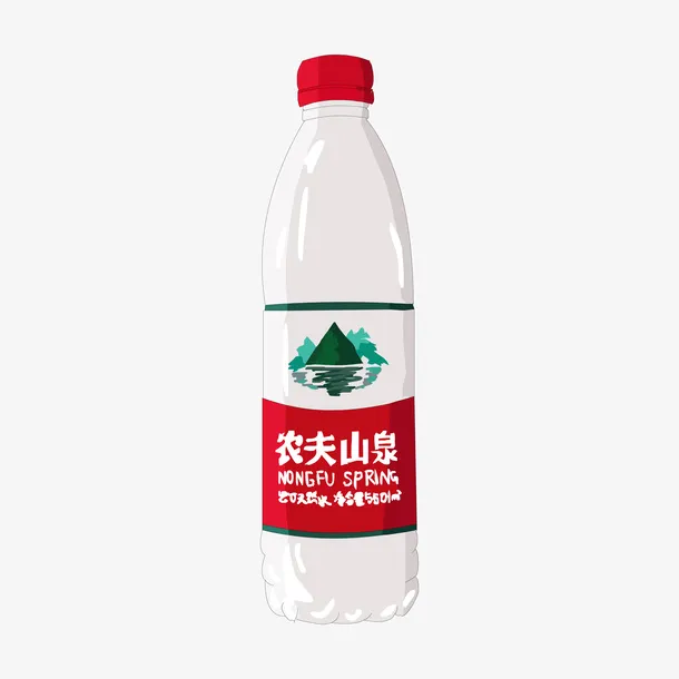 卡通手绘农夫山泉免抠