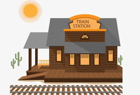 西部火车站免抠