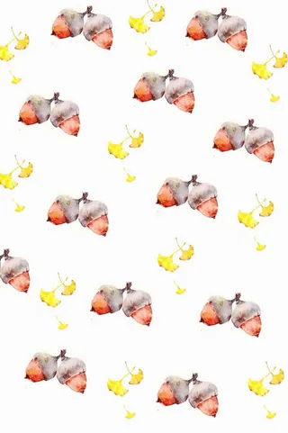 手绘卡通黄色叶子食物免抠