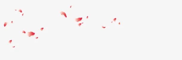 粉红花瓣漂浮散落免抠