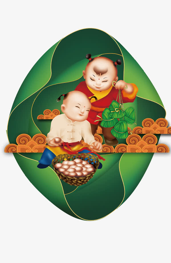 荷叶福娃免抠