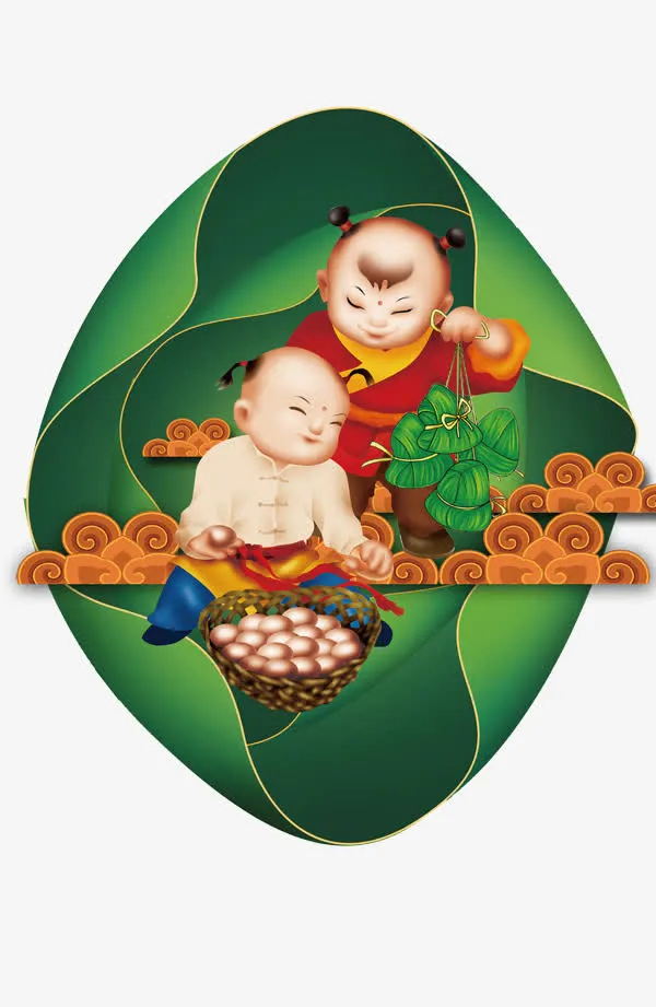 荷叶福娃免抠