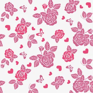 玫瑰矢量花纹背景