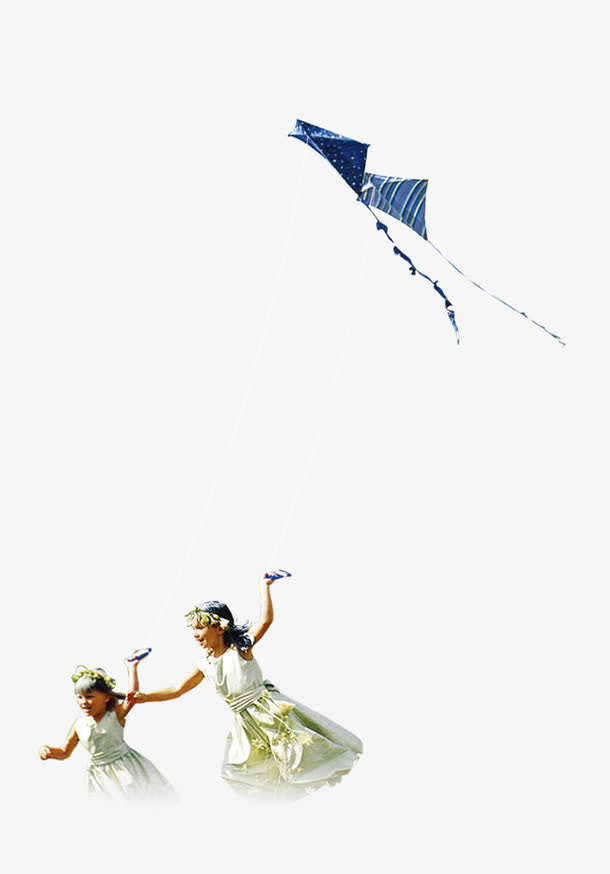 放风筝的小孩免抠