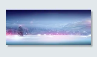 唯美高清白色雪花海报背景图高清