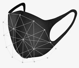 鹿晗同款黑色潮款透气吸湿口罩免抠