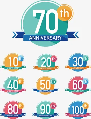 周年庆数字免抠