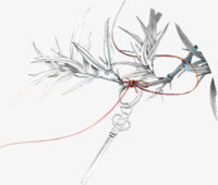 手绘树枝绳索免抠