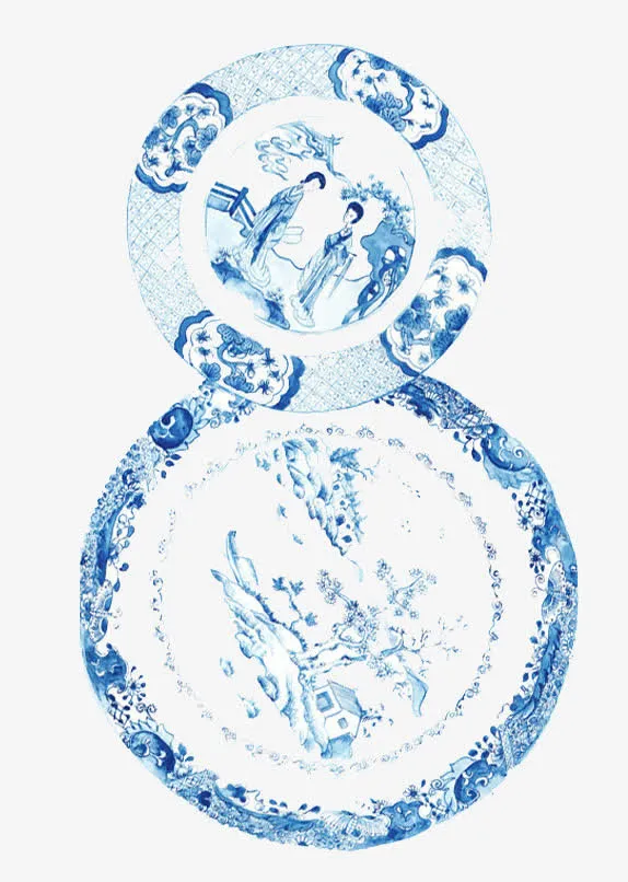 青花瓷免抠