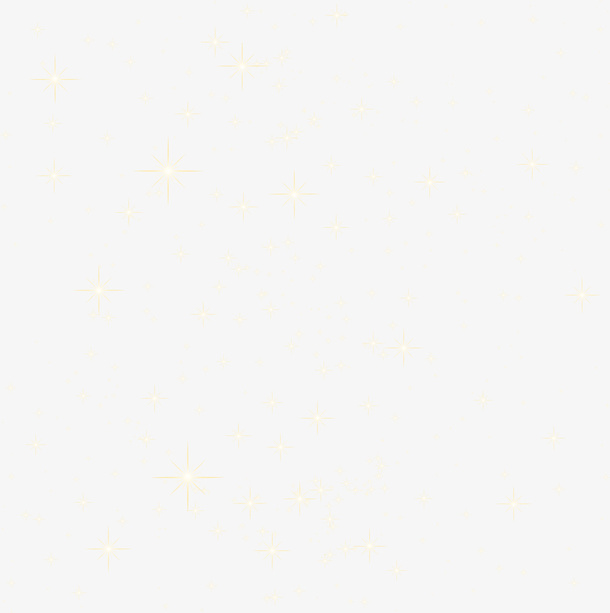 黄色闪耀星星免抠