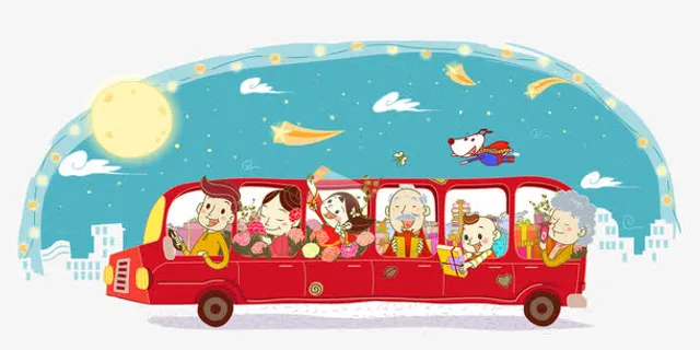 中秋节一家团聚免抠