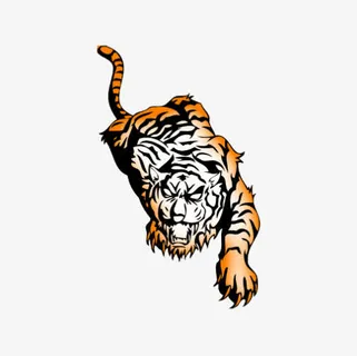 猛虎下山大老虎免抠