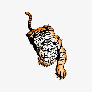 猛虎下山大老虎免抠