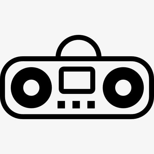 音响卡通变图标免抠