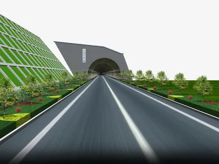 隧道图案素材免抠