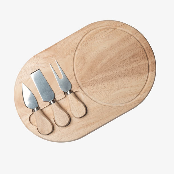 灰色木质菜板免抠