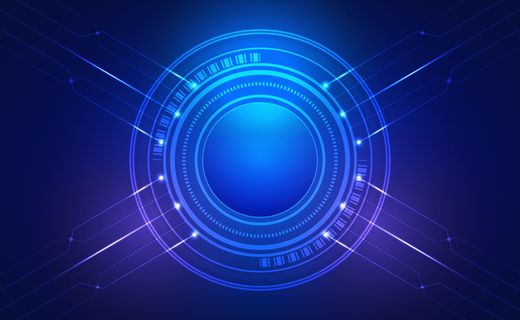 圆盘光效科技背景图高清