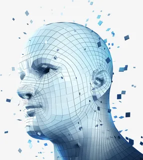 人工智能，人头，3D，建模免抠