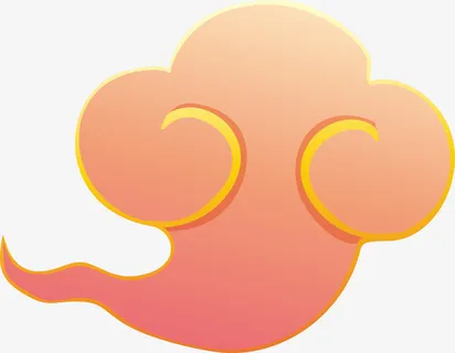 红色中国祥云免抠