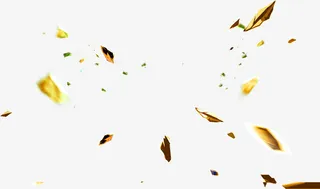 飘动的叶子酷炫企业文化素材免抠