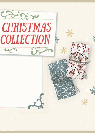 白色简约文艺温馨礼物设计圣诞节快乐高清