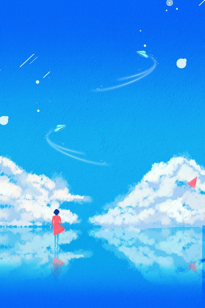 创意唯美卡通等风来高清