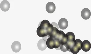 黄色清新光晕光芒漂浮素材免抠