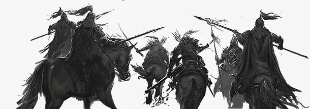 马匹上的将军免抠