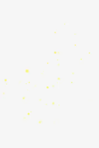 黄色春天清新梦幻光效免抠