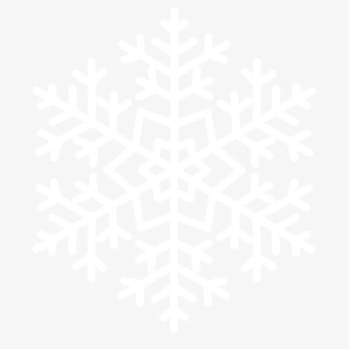 简约纯洁装饰雪花设计图免抠