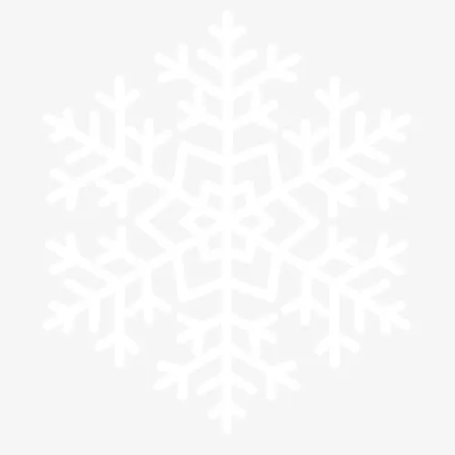 简约纯洁装饰雪花设计图免抠