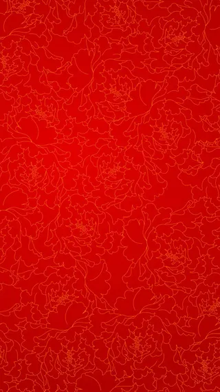 中国风喜庆牡丹底纹H5背景图高清复古中国风背景