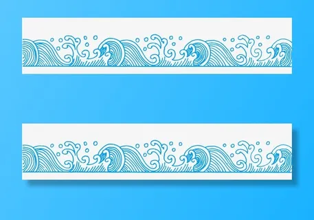 卡通水花水纹 免抠装饰效果特效元素