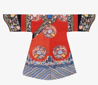 红色龙袍服装免抠