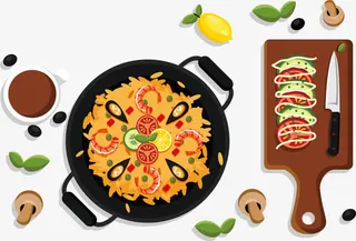 石锅拌饭矢量免抠