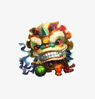 卡通舞狮免抠