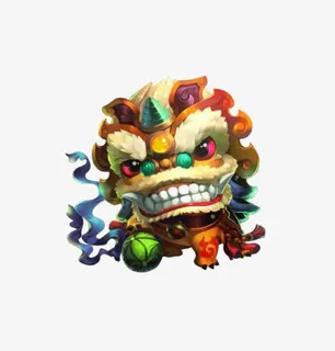 卡通舞狮免抠