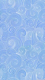 小清新蓝色祥云底纹h5背景图高清