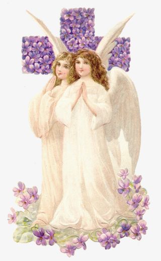 可爱复古小天使儿童人物素材免抠