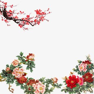 中国风牡丹花免抠