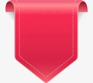 红色创意合成边框纸张免抠